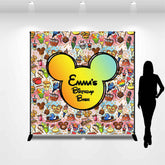 Lofaris Custom Name Mouse Dessert Bash Birthday Backdrop